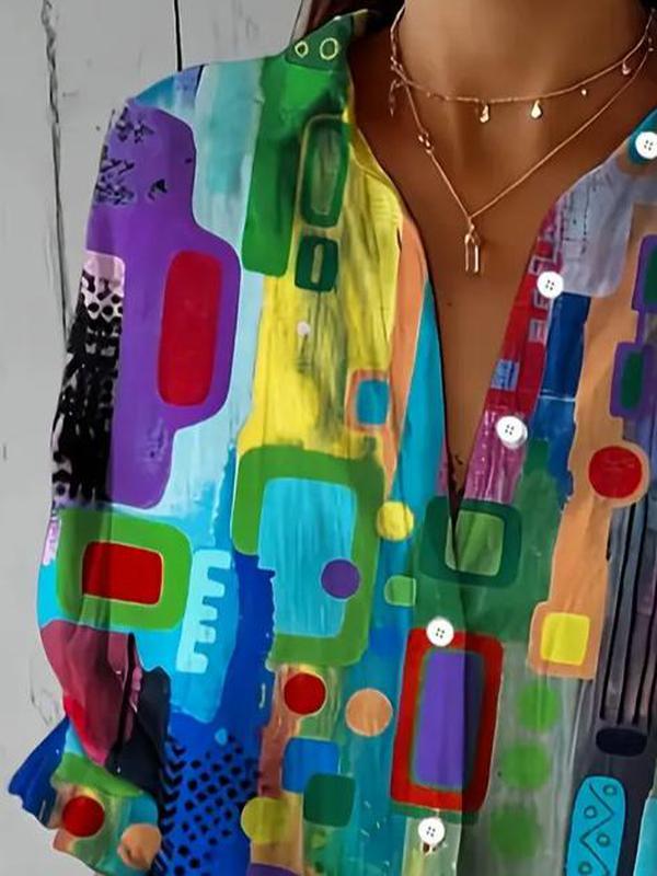 Elio - Chemise à motif abstrait