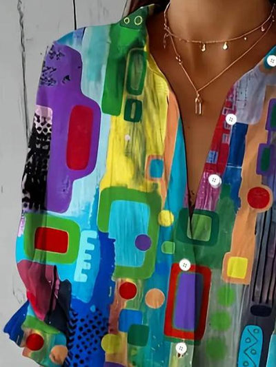 Elio - Chemise à motif abstrait