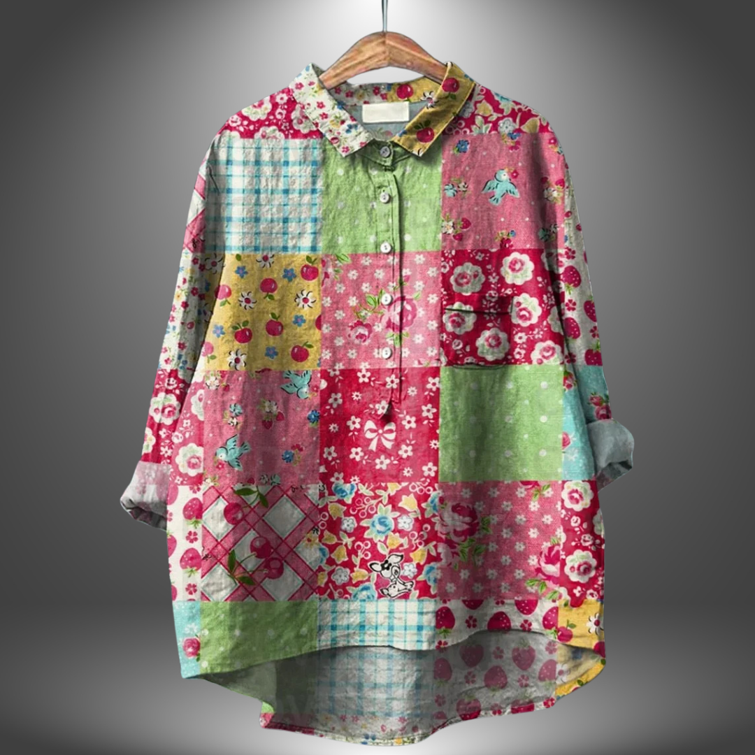 Mira - Chemise à Boutons à Motif Floral