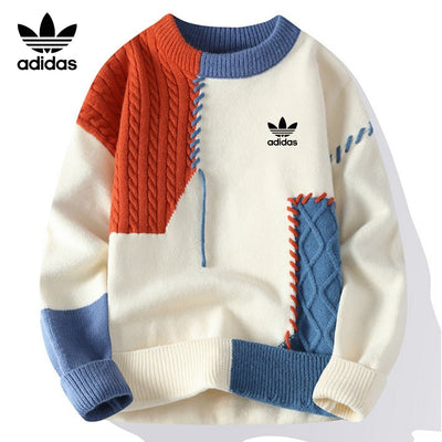 Pull Patchwork Décontracté || PRIX DÉSTOCKAGE