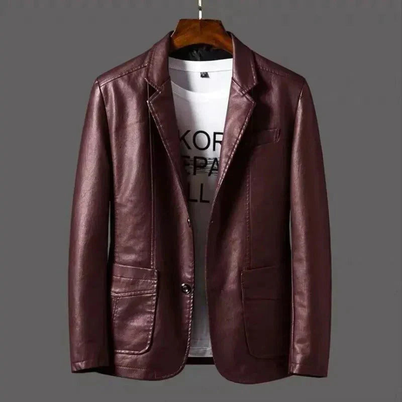 Fabian - Veste en similicuir de qualité supérieure