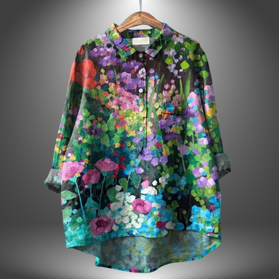 Mira - Chemise à Boutons à Motif Floral