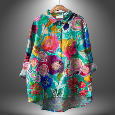 Mira - Chemise à Boutons à Motif Floral