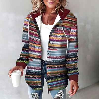 Zara - Veste à capuche en tissu écossais