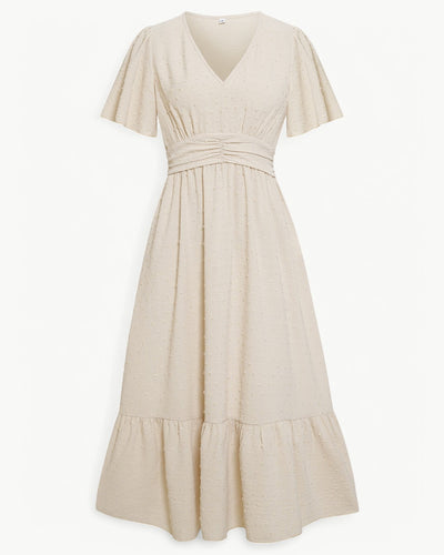 Lena - Robe midi à pois
