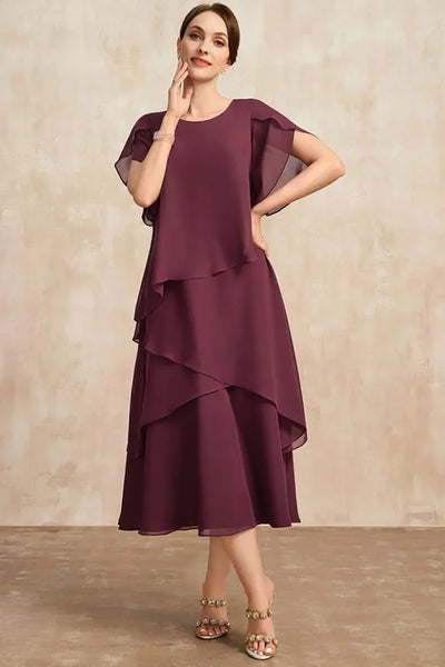Celestia - Robe classique en mousseline de soie