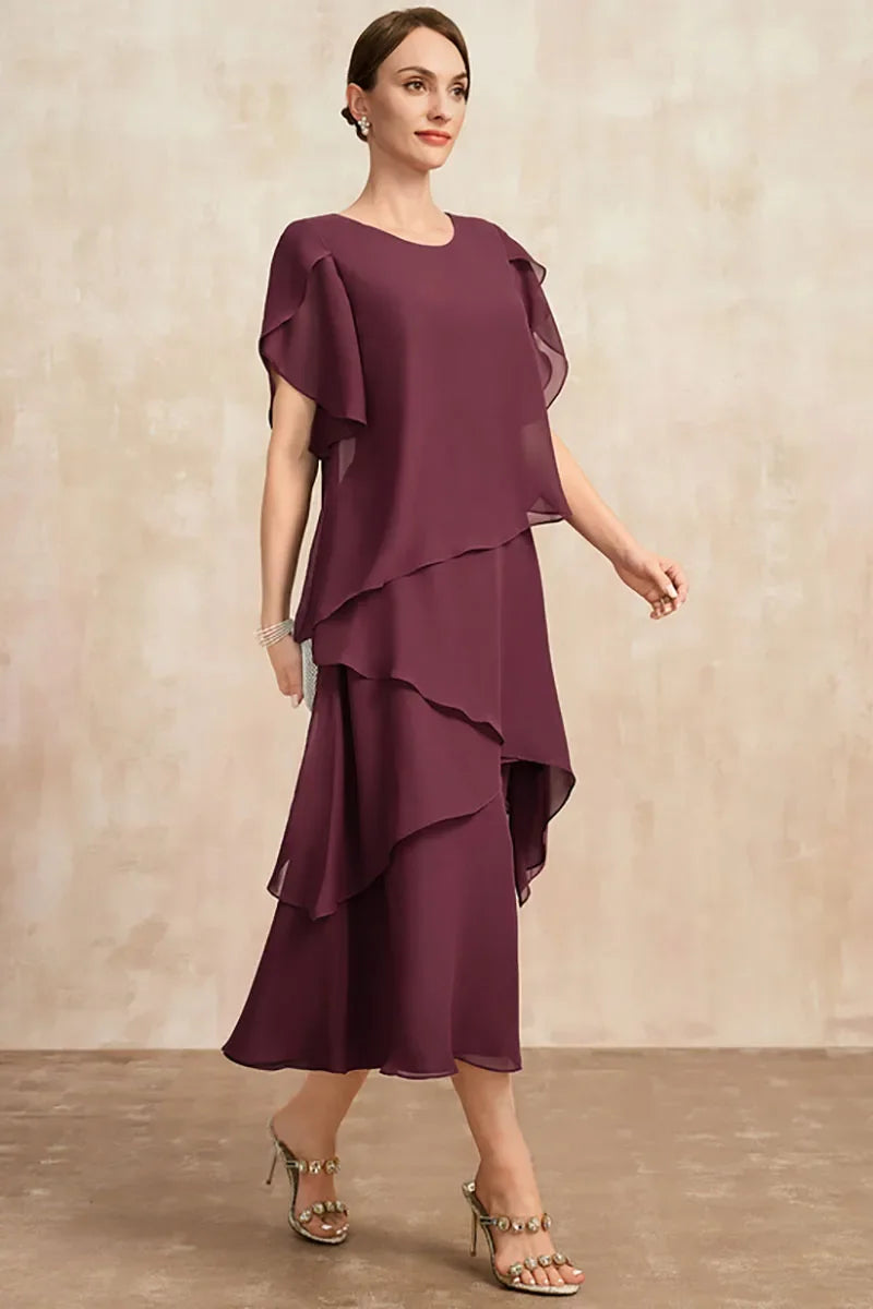 Celestia - Robe classique en mousseline de soie