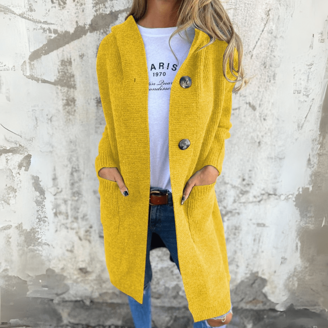 Elara - Long Gilet Tricoté