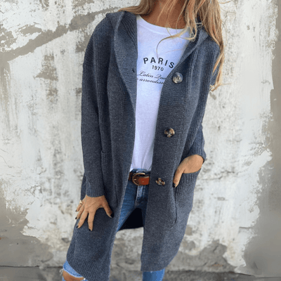 Elara - Long Gilet Tricoté
