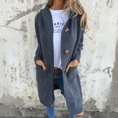 Elara - Long Gilet Tricoté