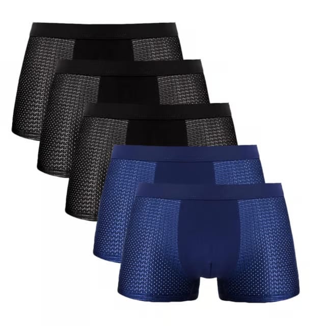 Ensemble de 10 caleçons en fibre de bambou BOXEO - Achetez-en 5 et obtenez-en 10 !